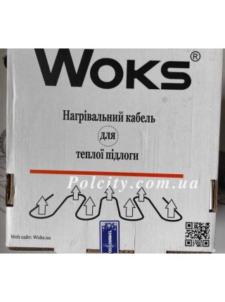 1,2 м2 Комплект кабельного теплої підлоги під плитку Woks 18