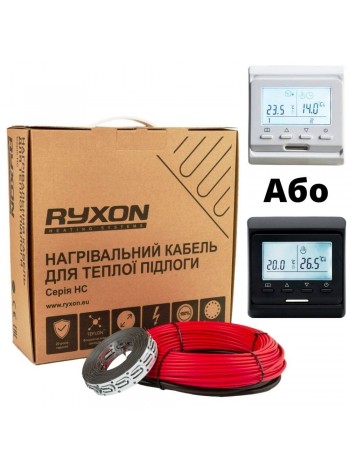  Комплект тонкого теплого пола 1,0 м² Ryxon (Латвия) + E51
