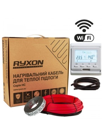 0,5 м² Wi-Fi Комплект тонкої теплої підлоги Ryxon (Латвія) + E51