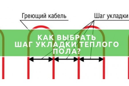 Як вибрати крок укладання теплої підлоги електричної?